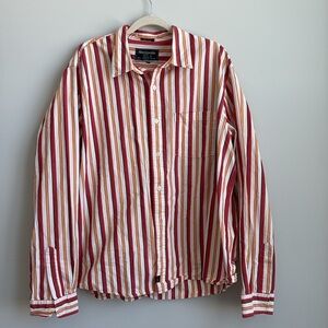 Abercrombie & Fitch Men's Button Up Shirt Long Sleeve  XL